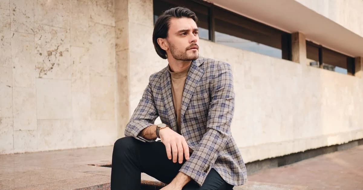 Stylizacje z brązową marynarką męską – unikaj modowych faux pas